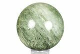 Polished Green Quartz Sphere - Madagascar #246016-1
